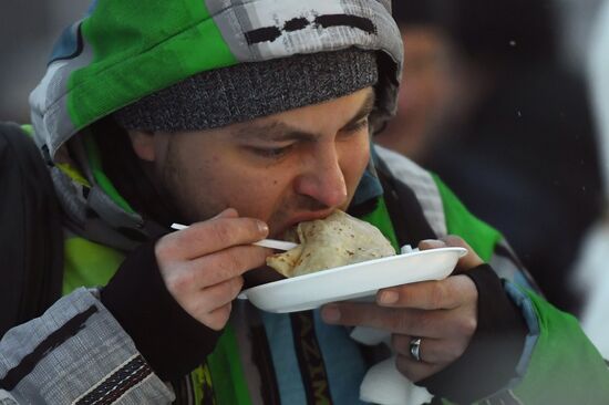 Celebration of Maslenitsa in Moscow