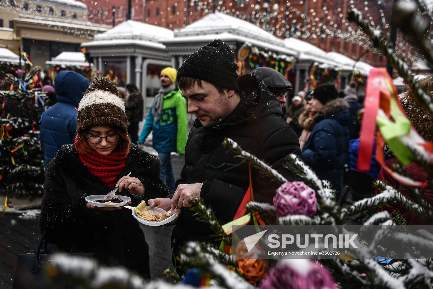 Celebration of Maslenitsa in Moscow