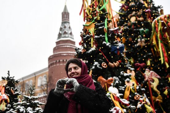 Celebration of Maslenitsa in Moscow