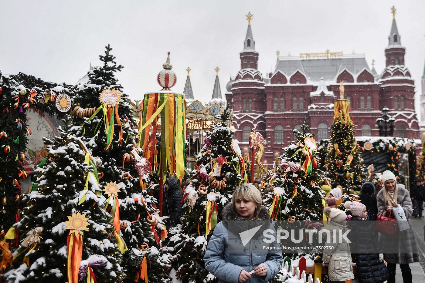 Celebration of Maslenitsa in Moscow