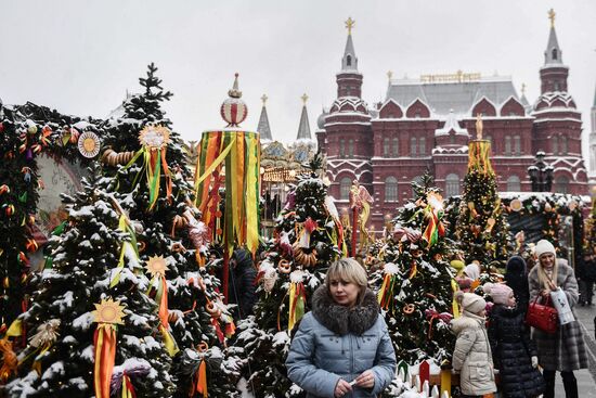 Celebration of Maslenitsa in Moscow