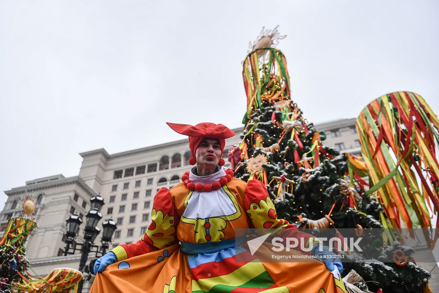 Celebration of Maslenitsa in Moscow