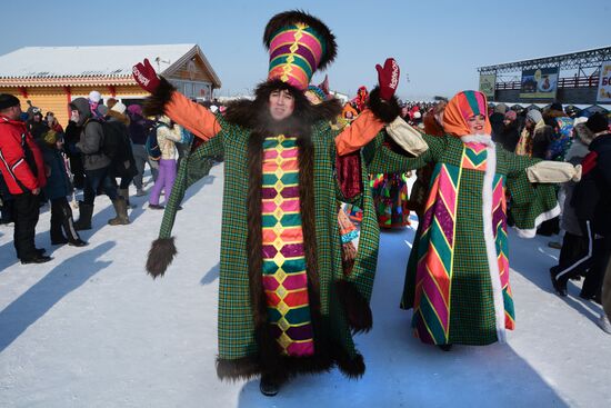 Celebration of Maslenitsa in Russian regions
