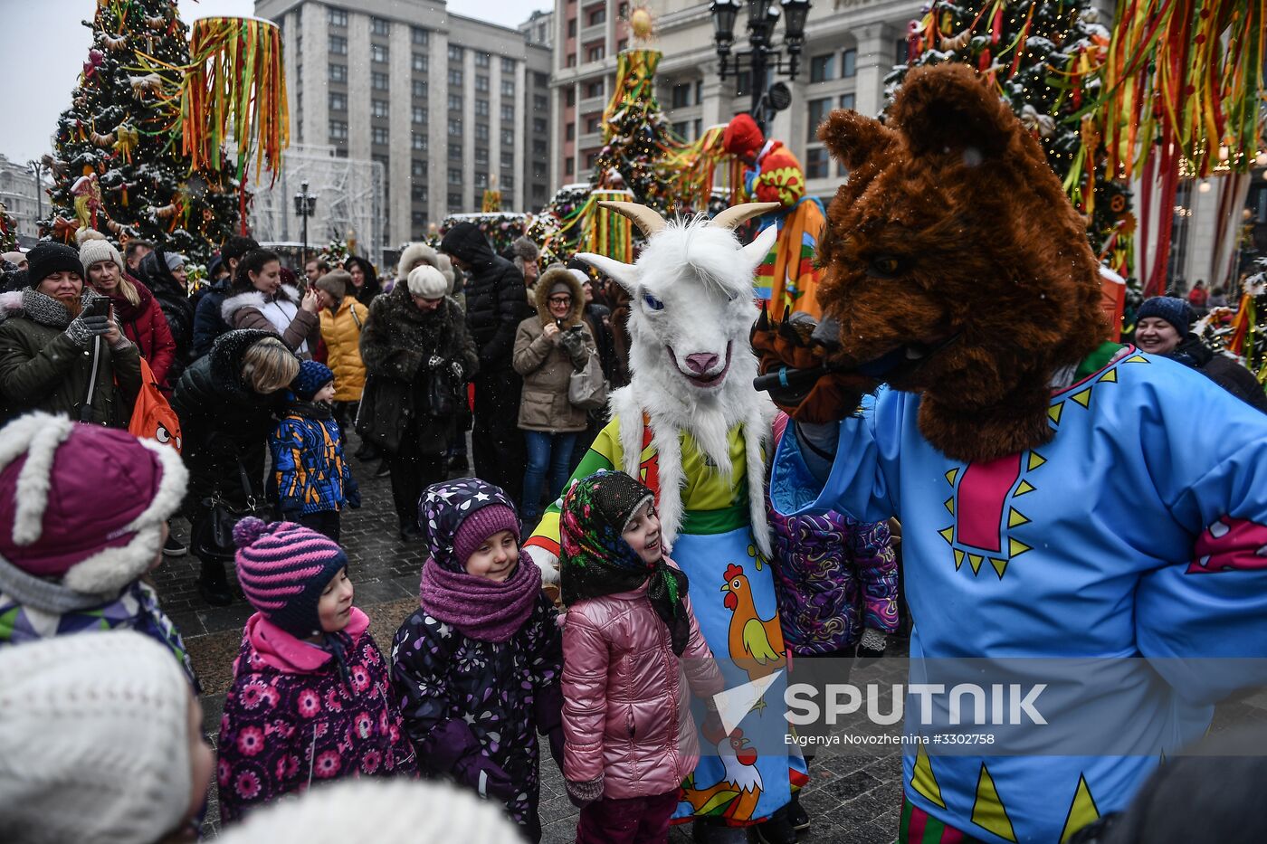 Celebration of Maslenitsa in Moscow