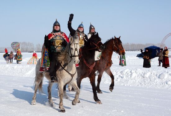 Celebration of Maslenitsa in Russian regions