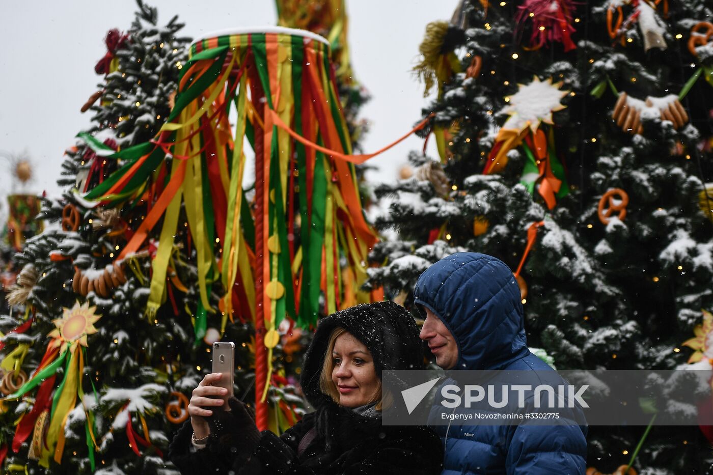 Celebration of Maslenitsa in Moscow