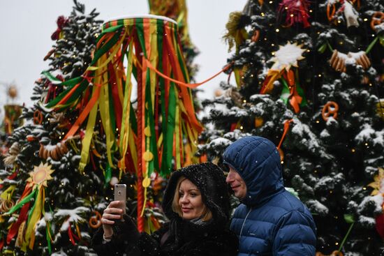 Celebration of Maslenitsa in Moscow