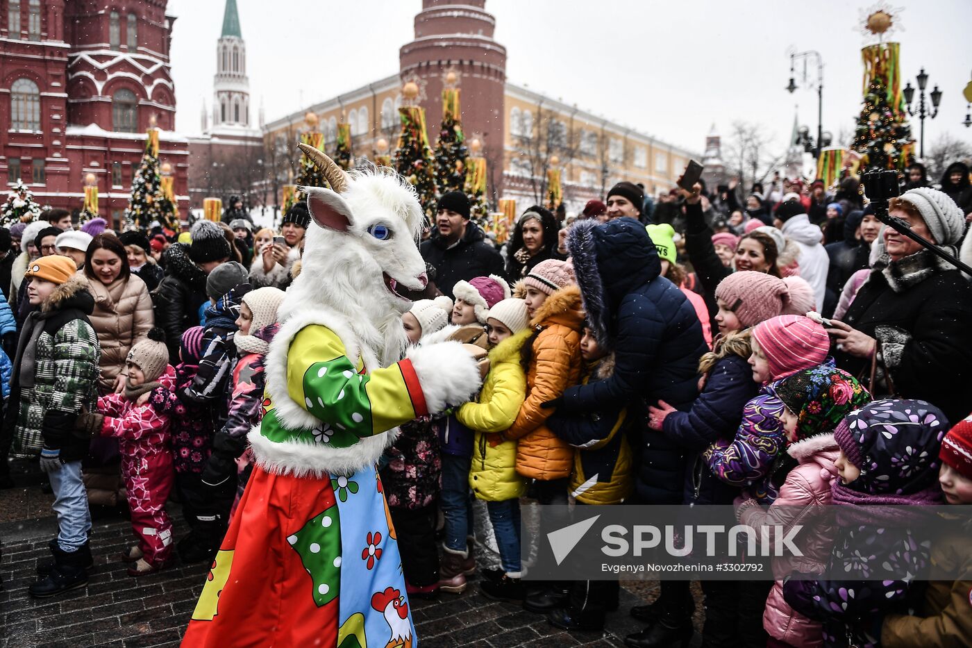 Celebration of Maslenitsa in Moscow