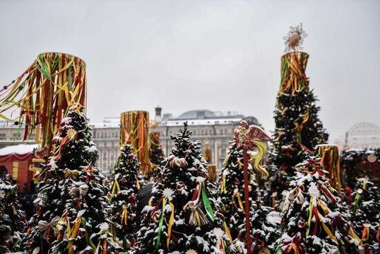 Celebration of Maslenitsa in Moscow