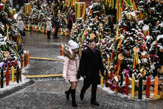 Celebration of Maslenitsa in Moscow