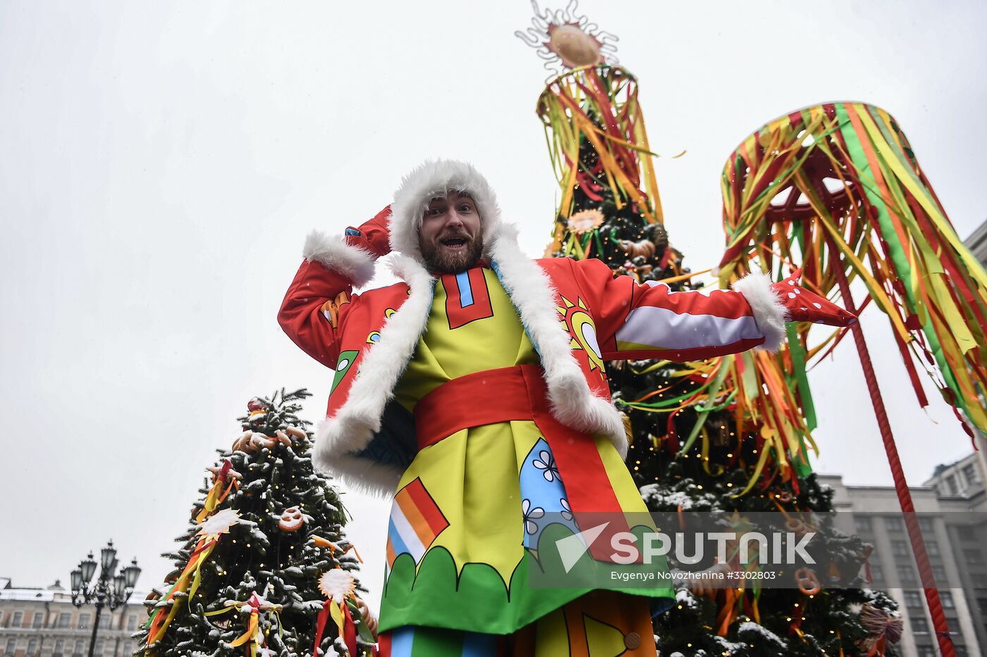 Celebration of Maslenitsa in Moscow