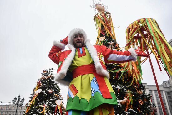 Celebration of Maslenitsa in Moscow