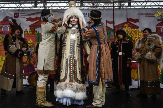 Celebration of Maslenitsa in Moscow