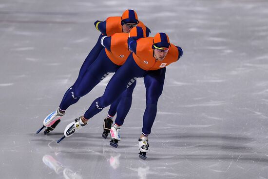 2018 Winter Olympics. Speed skating. Men. Team Pursuit. Qualification