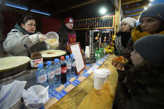 Celebration of Maslenitsa in Moscow