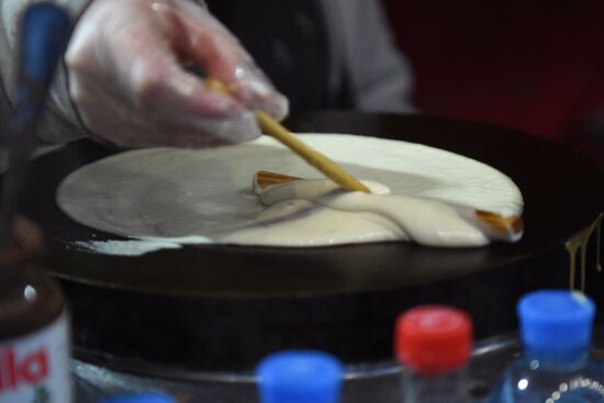 Celebration of Maslenitsa in Moscow