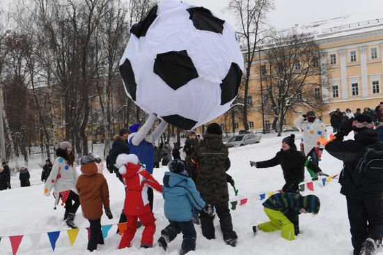 Celebration of Maslenitsa in Russian regions