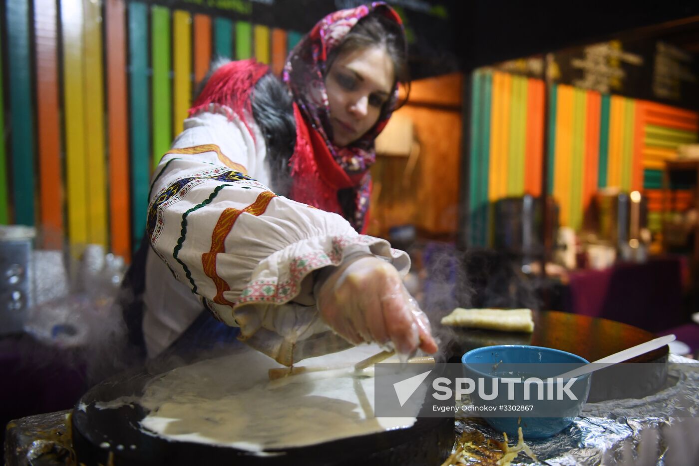 Celebration of Maslenitsa in Moscow