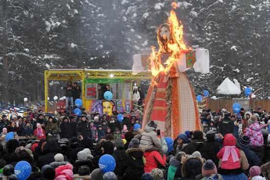 Celebration of Maslenitsa in Russian regions