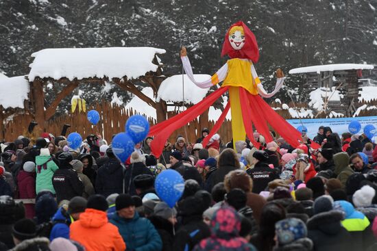 Celebration of Maslenitsa in Russian regions