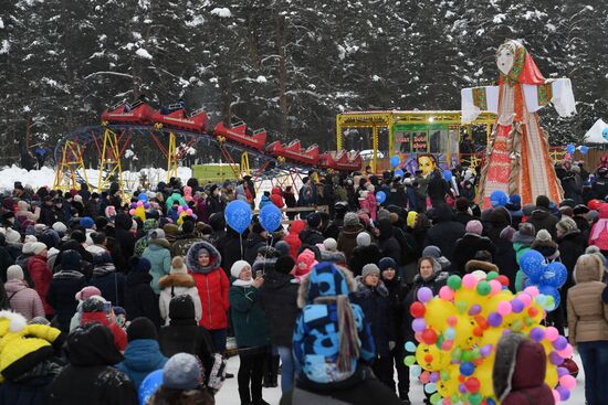 Celebration of Maslenitsa in Russian regions