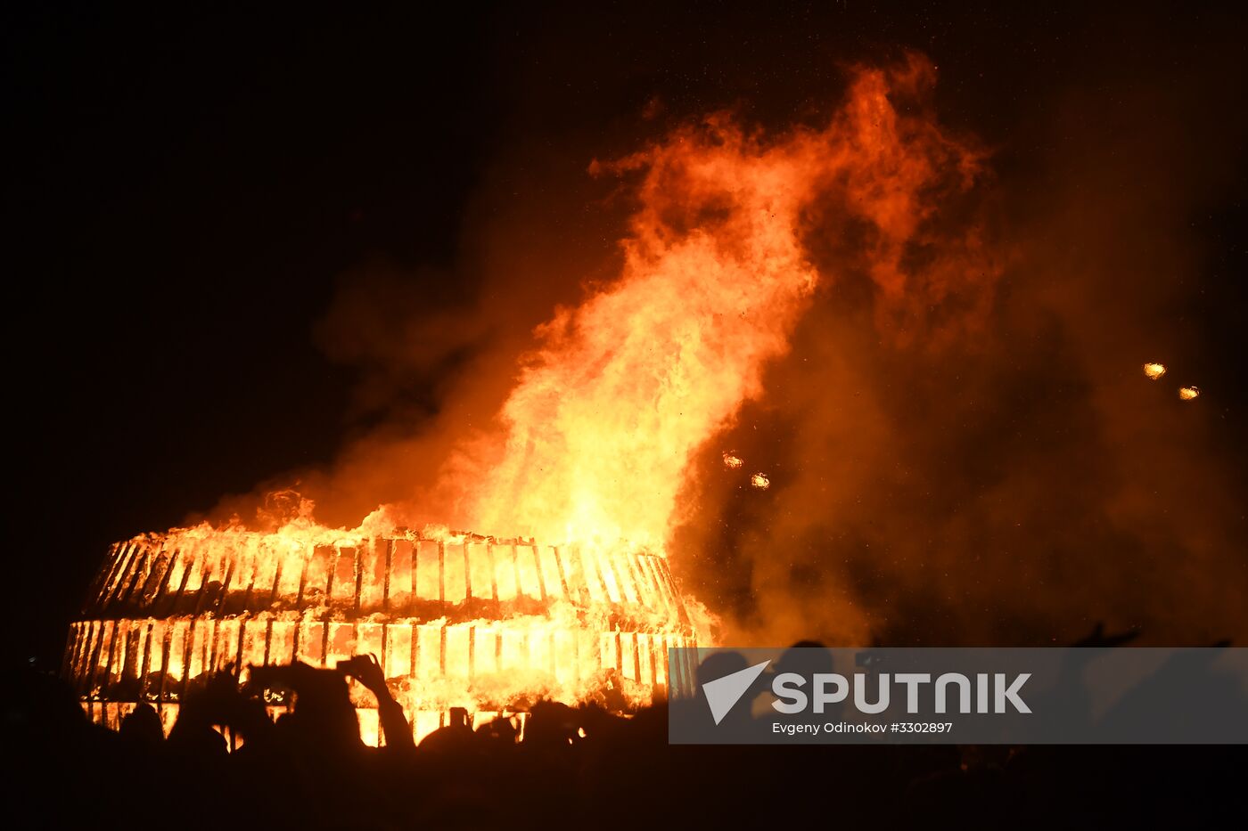 Celebration of Maslenitsa in Moscow