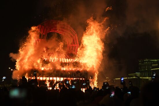 Celebration of Maslenitsa in Moscow