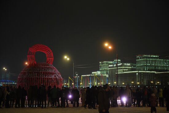 Celebration of Maslenitsa in Moscow