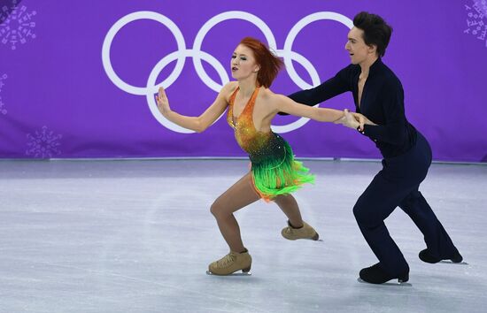 2018 Winter Olympics. Figure skating. Ice dance. Short program