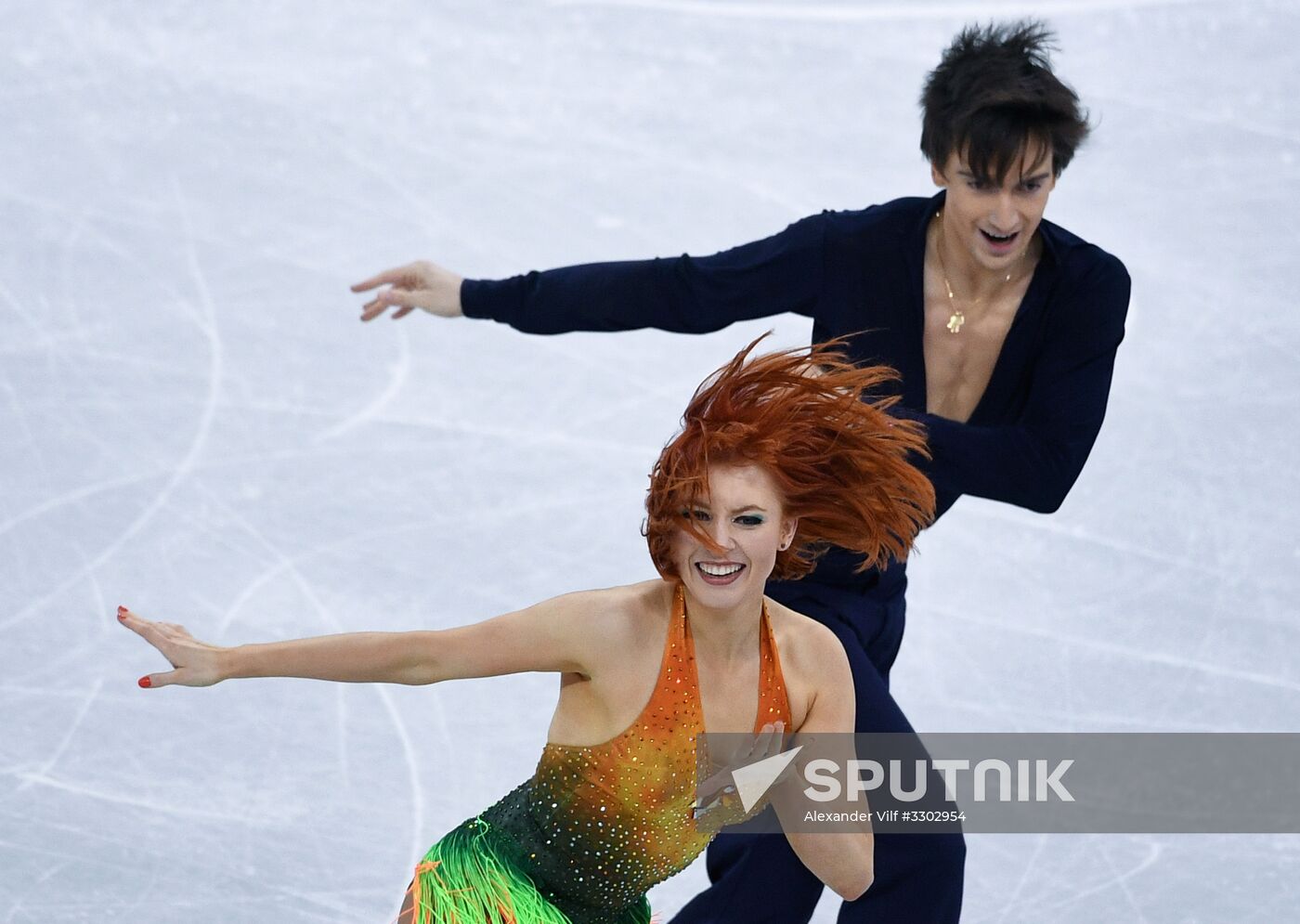 2018 Winter Olympics. Figure skating. Ice dance. Short program