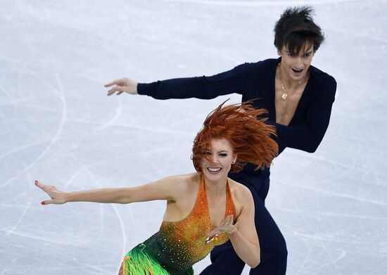 2018 Winter Olympics. Figure skating. Ice dance. Short program