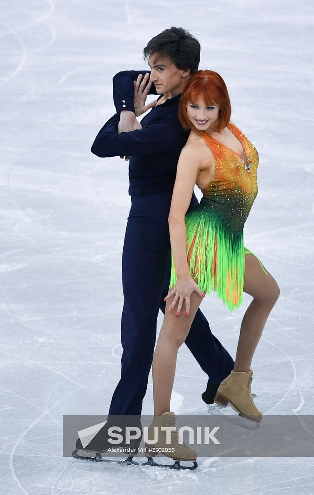 2018 Winter Olympics. Figure skating. Ice dance. Short program