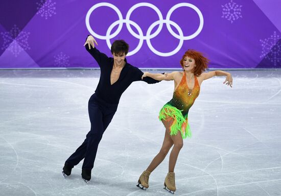 2018 Winter Olympics. Figure skating. Ice dance. Short program