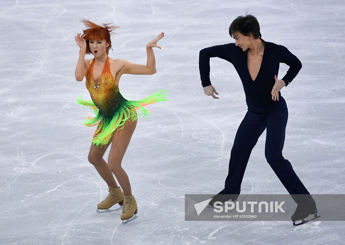 2018 Winter Olympics. Figure skating. Ice dance. Short program