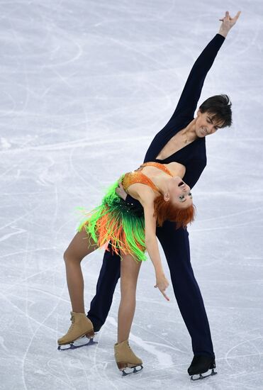 2018 Winter Olympics. Figure skating. Ice dance. Short program