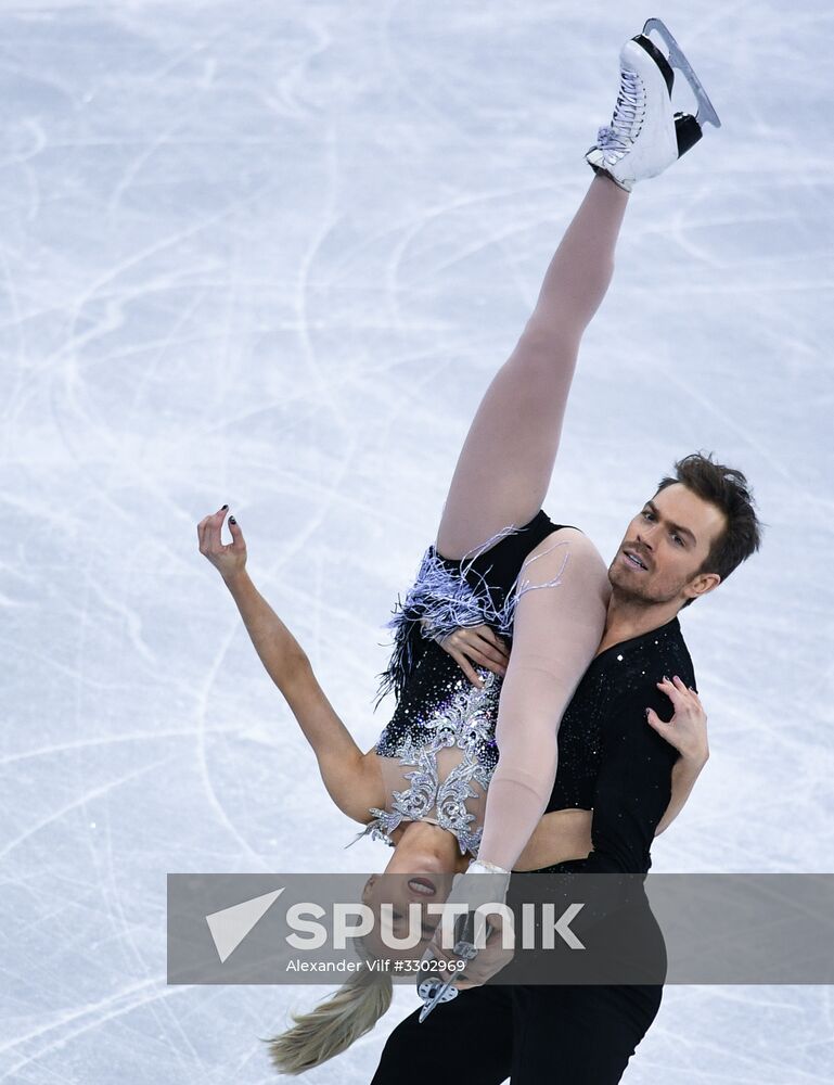 2018 Winter Olympics. Figure skating. Ice dance. Short program