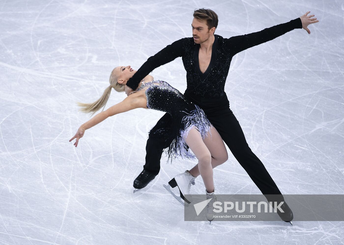 2018 Winter Olympics. Figure skating. Ice dance. Short program