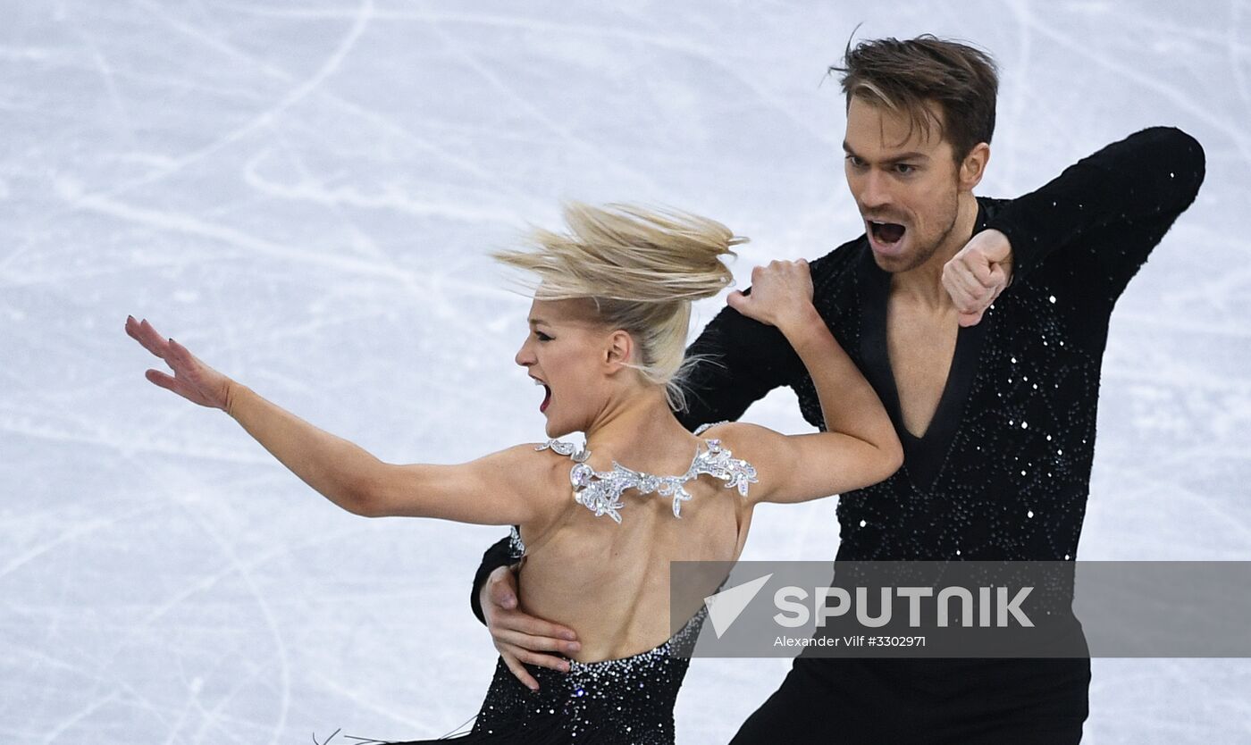 2018 Winter Olympics. Figure skating. Ice dance. Short program