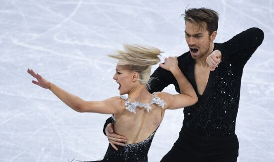 2018 Winter Olympics. Figure skating. Ice dance. Short program