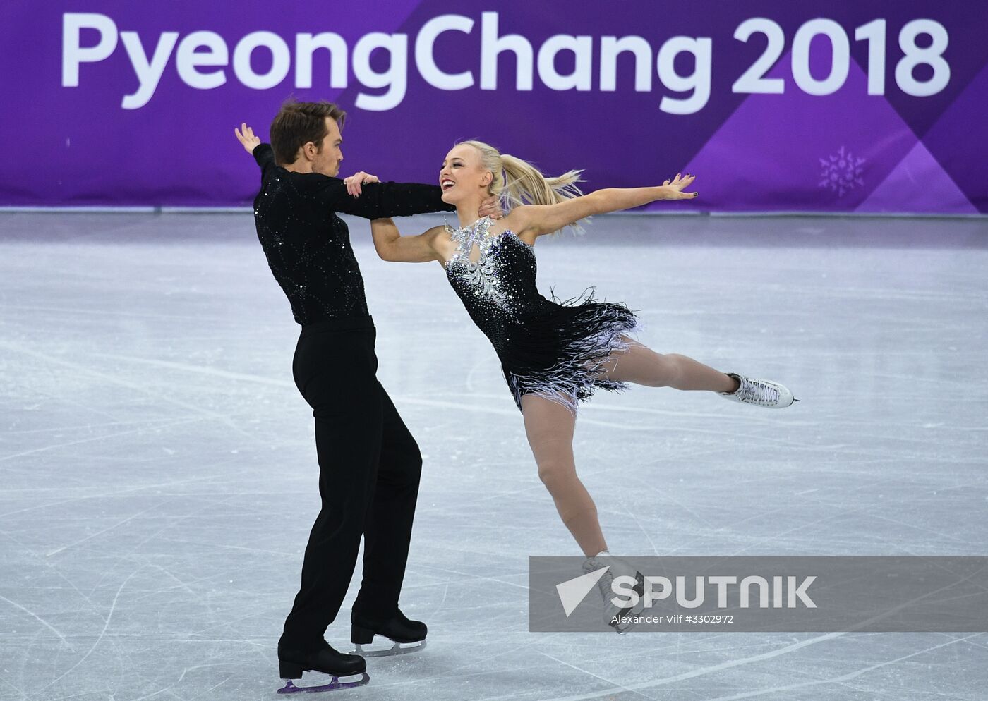 2018 Winter Olympics. Figure skating. Ice dance. Short program