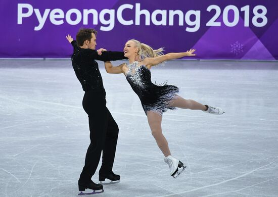 2018 Winter Olympics. Figure skating. Ice dance. Short program