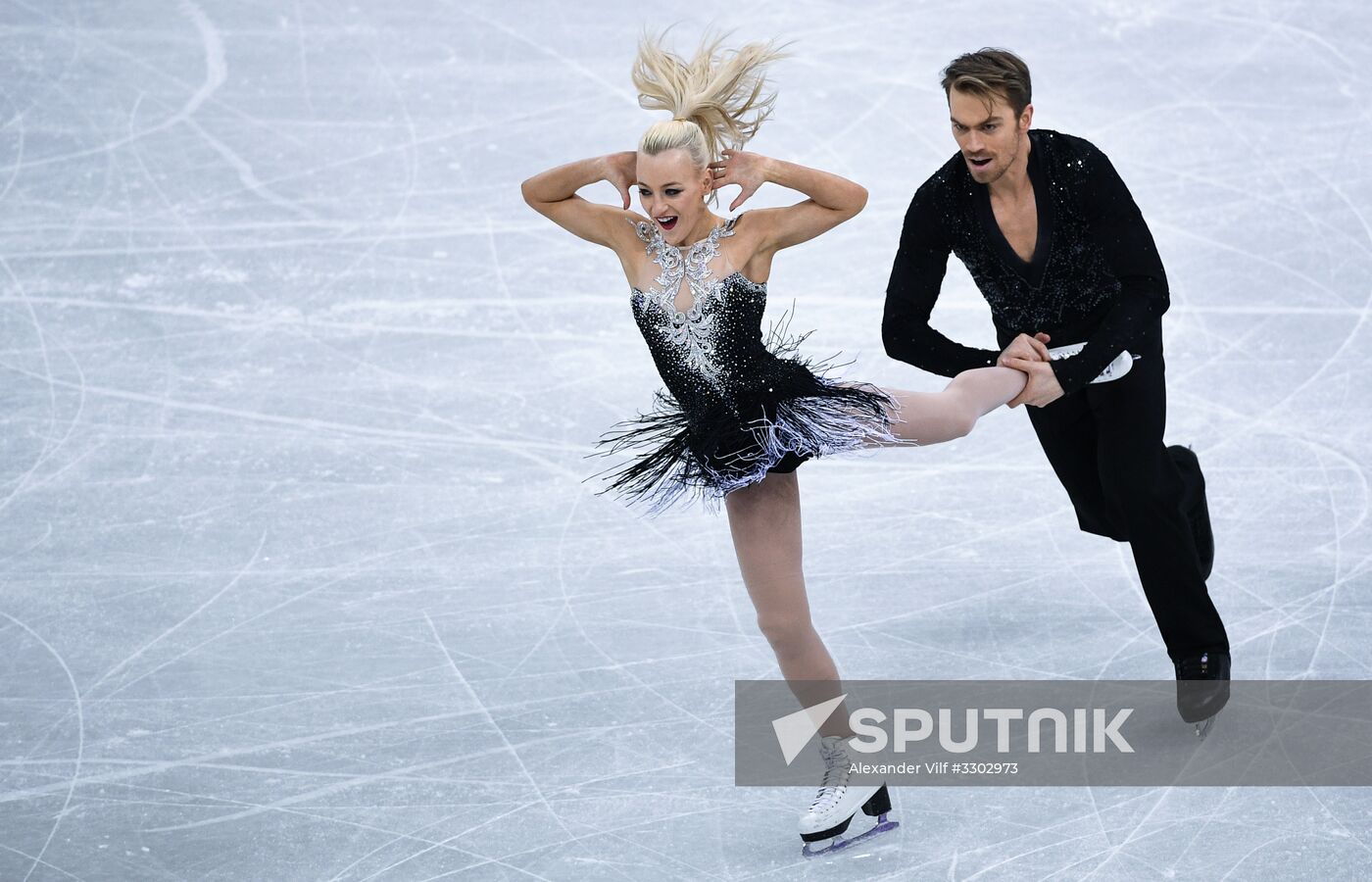 2018 Winter Olympics. Figure skating. Ice dance. Short program