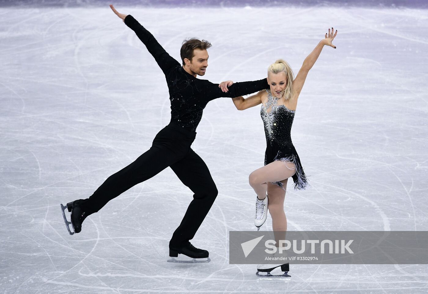 2018 Winter Olympics. Figure skating. Ice dance. Short program
