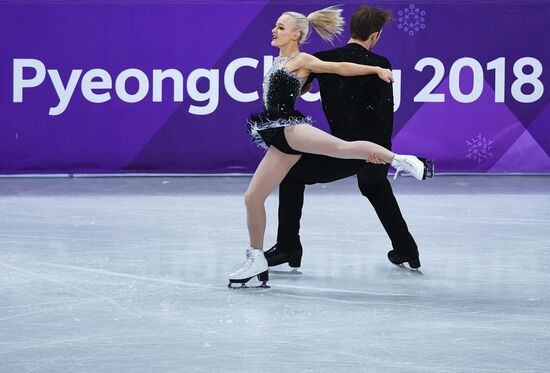 2018 Winter Olympics. Figure skating. Ice dance. Short program