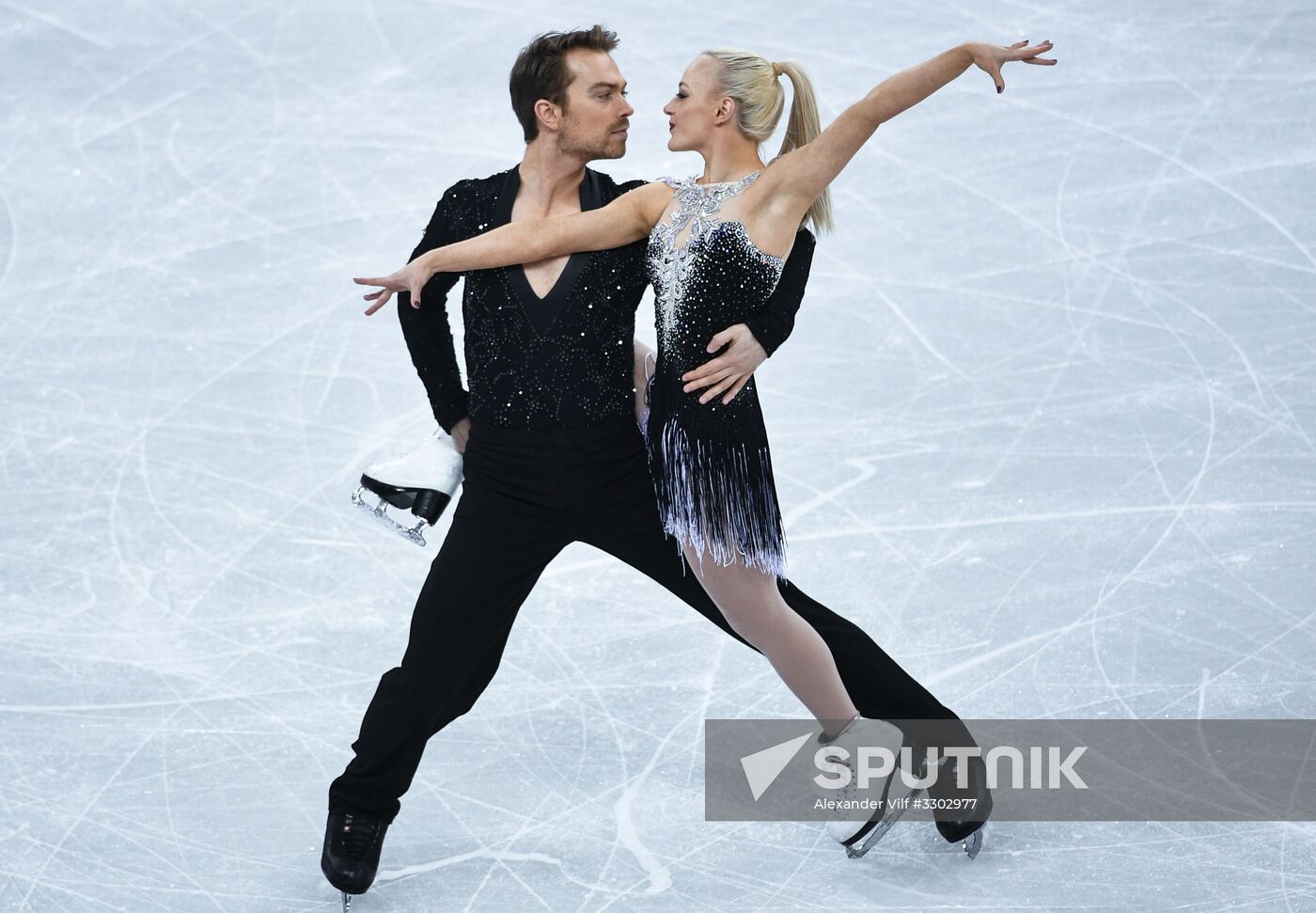 2018 Winter Olympics. Figure skating. Ice dance. Short program