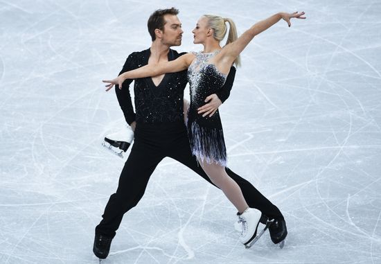 2018 Winter Olympics. Figure skating. Ice dance. Short program
