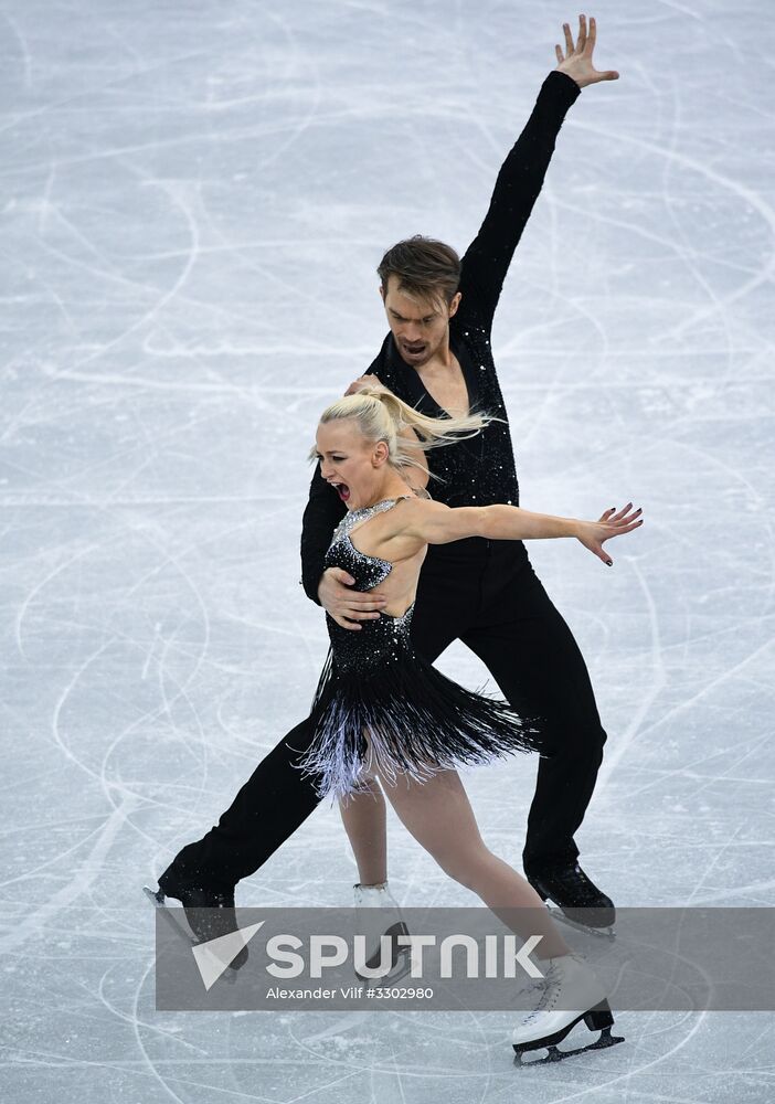 2018 Winter Olympics. Figure skating. Ice dance. Short program