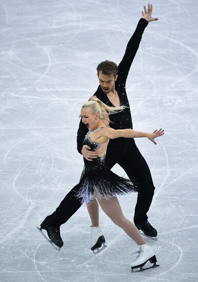 2018 Winter Olympics. Figure skating. Ice dance. Short program