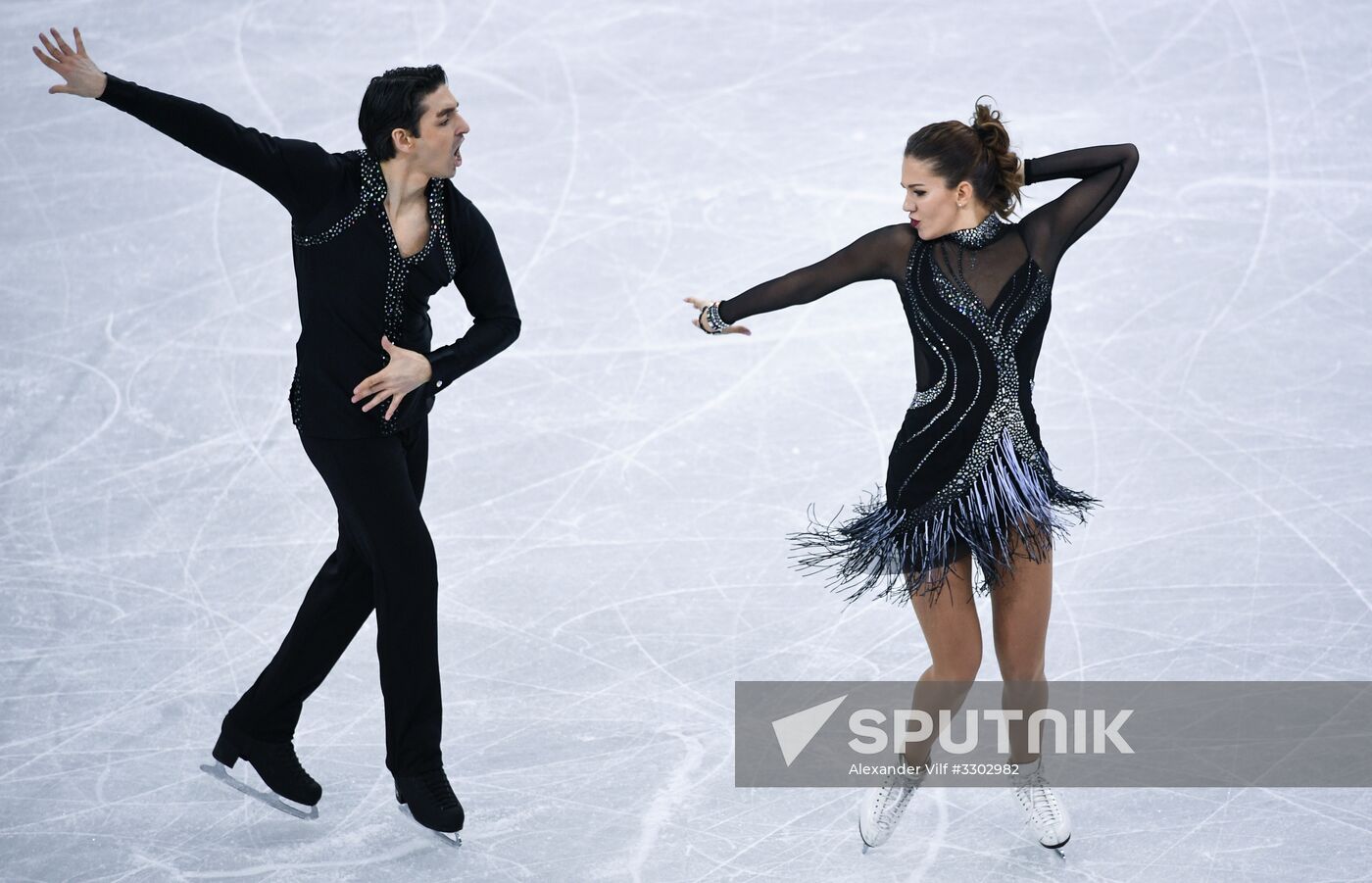 2018 Winter Olympics. Figure skating. Ice dance. Short program