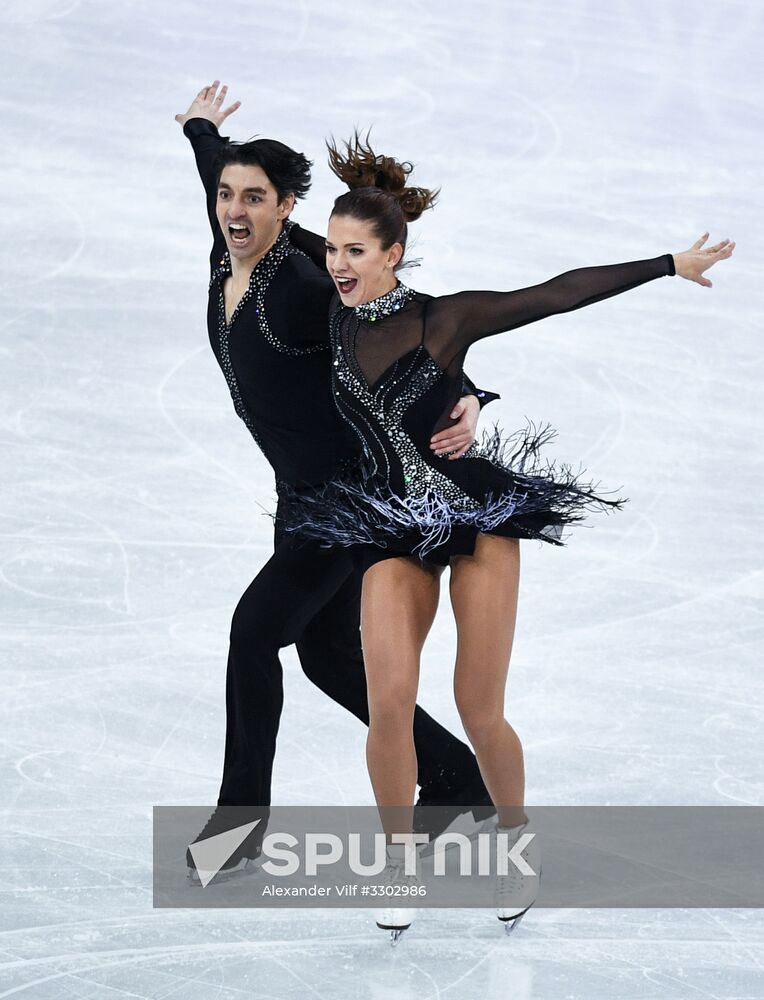 2018 Winter Olympics. Figure skating. Ice dance. Short program